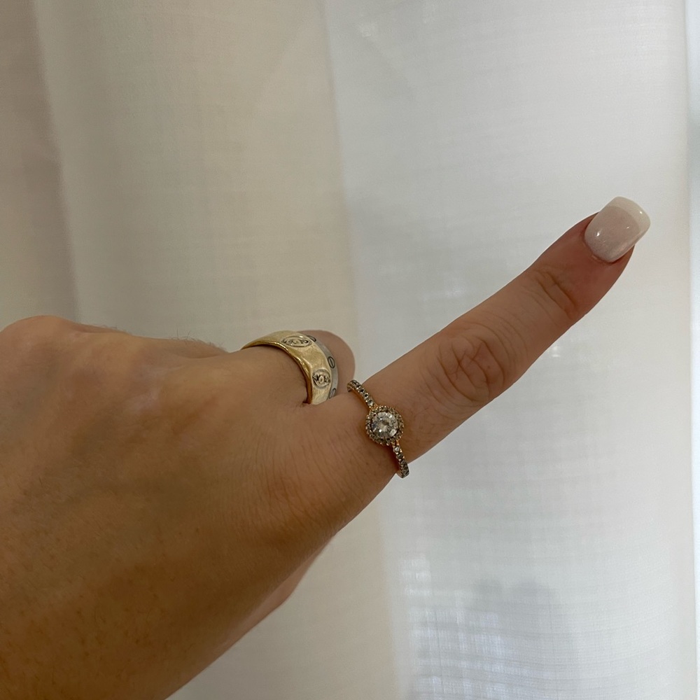 Pandora circle rose gold ring